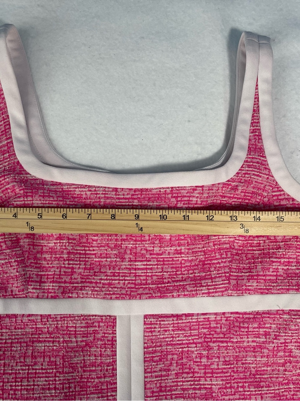 La Nouvelle Renaissance Pink Tweed Mini Dress Size 10 Sleeveless Sheath Preppy - Picture 8 of 8